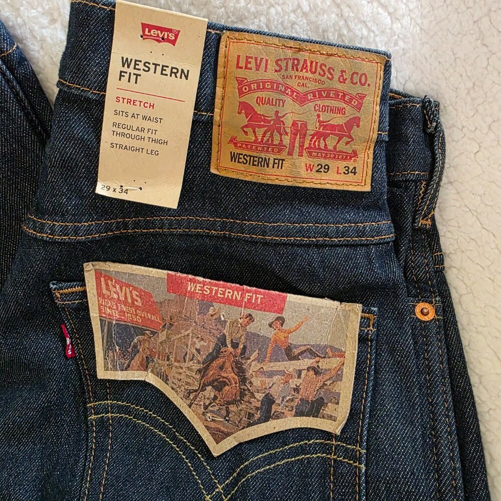 Levi Strauss Western Fit NWT 29x34 - Picture 2 of 7